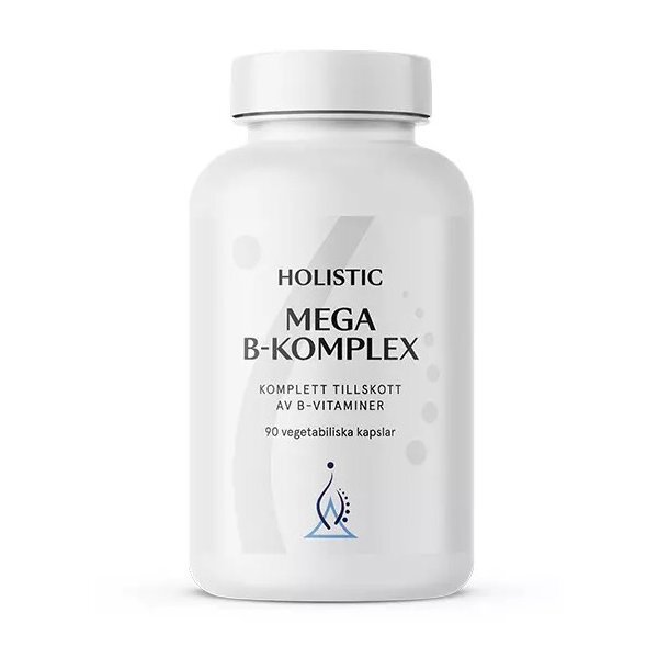 Mega B-komplex 90 kapsułek Holistic witaminy grupy B vege kompleks (1)