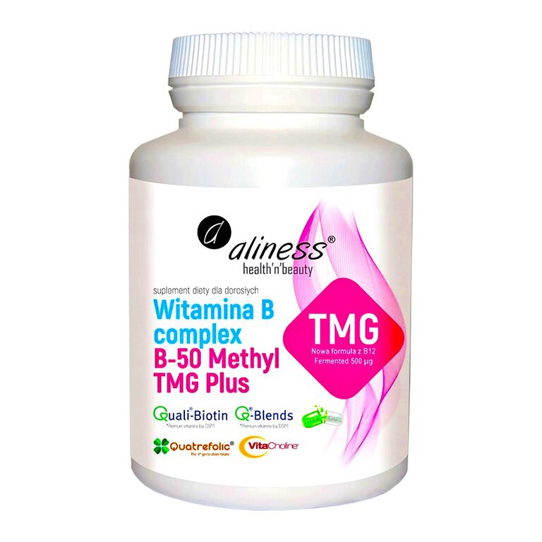 Witamina B complex B-50 Methyl TMG 100k Aliness metylowana (1)