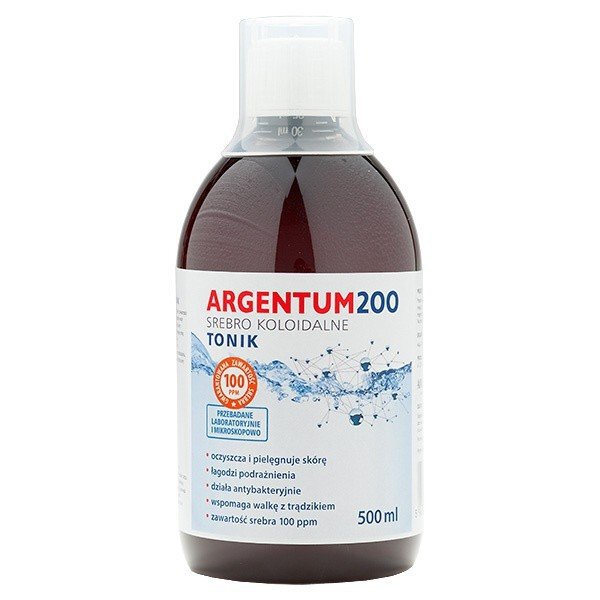 Argentum 200 srebro koloidalne - 100ppm 500ml (1)